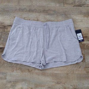 NWT Reebok agile marled‎ soft shorts tie waist activewear louingewear women XXL
